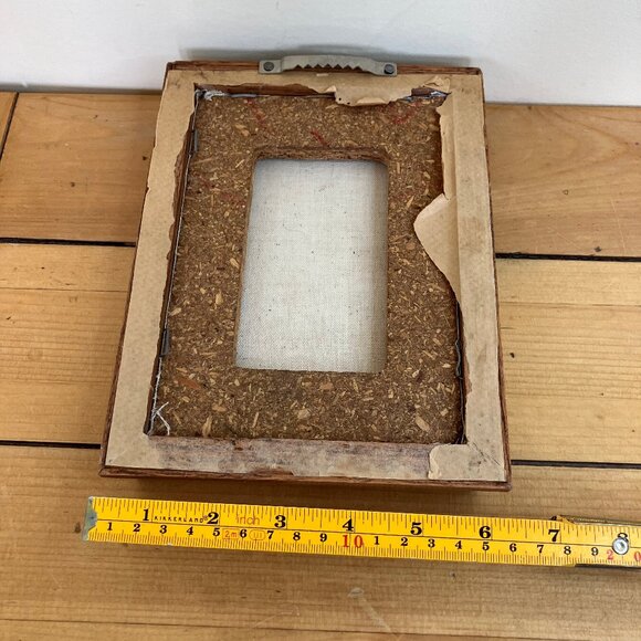 Winter Grist Mill Original Framed Oil Painting Water Wheel Landscape Signed Art - Picture 6 of 6